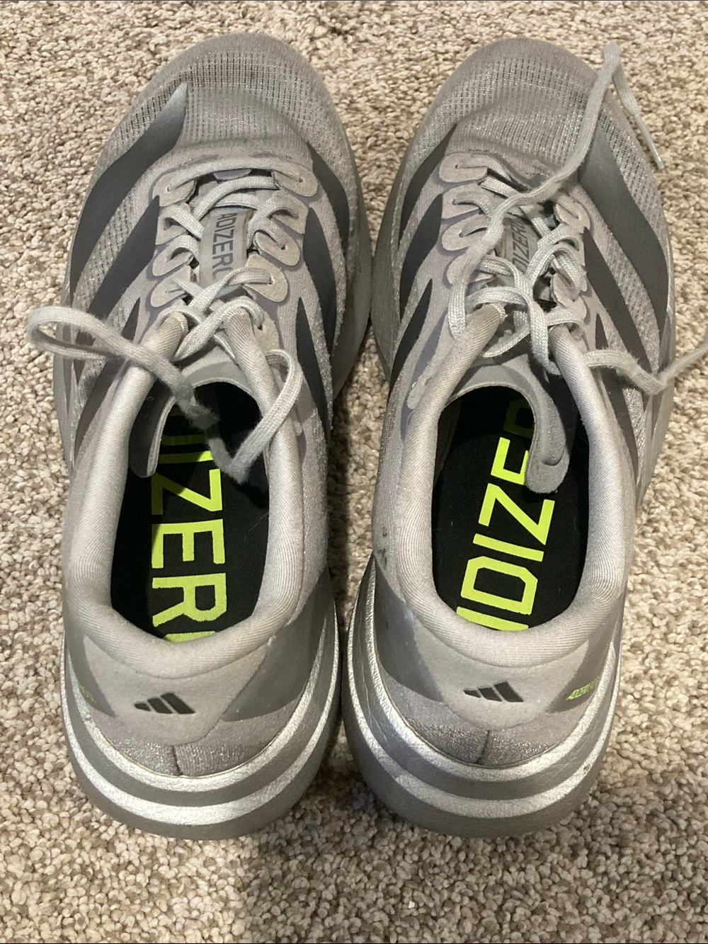 adidas Adizero Evo SL Running Shoes - Gray - Picture 9 of 10